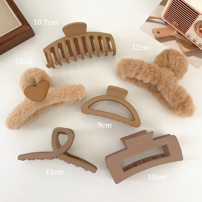 Best Plush Grab Clip Back Head Hair Clip Female Senior Sense Shark