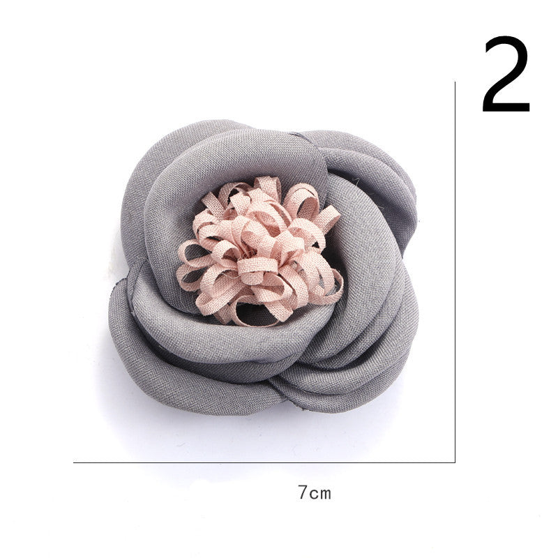 Fabric Flower Rose Sticky Head DIY Handmade Headdress