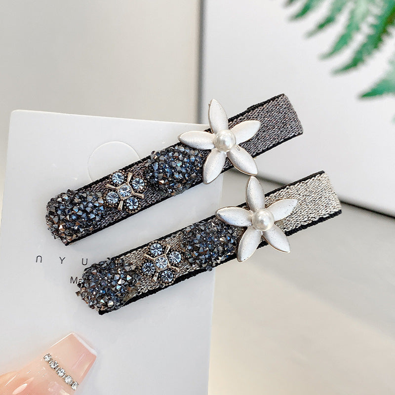 Women's Fashion Rhinestone Bangs Clip Forehead Broken Hair Clip
