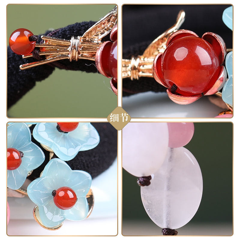 Best Glazed Retro Hair Ring Head Rope For Women