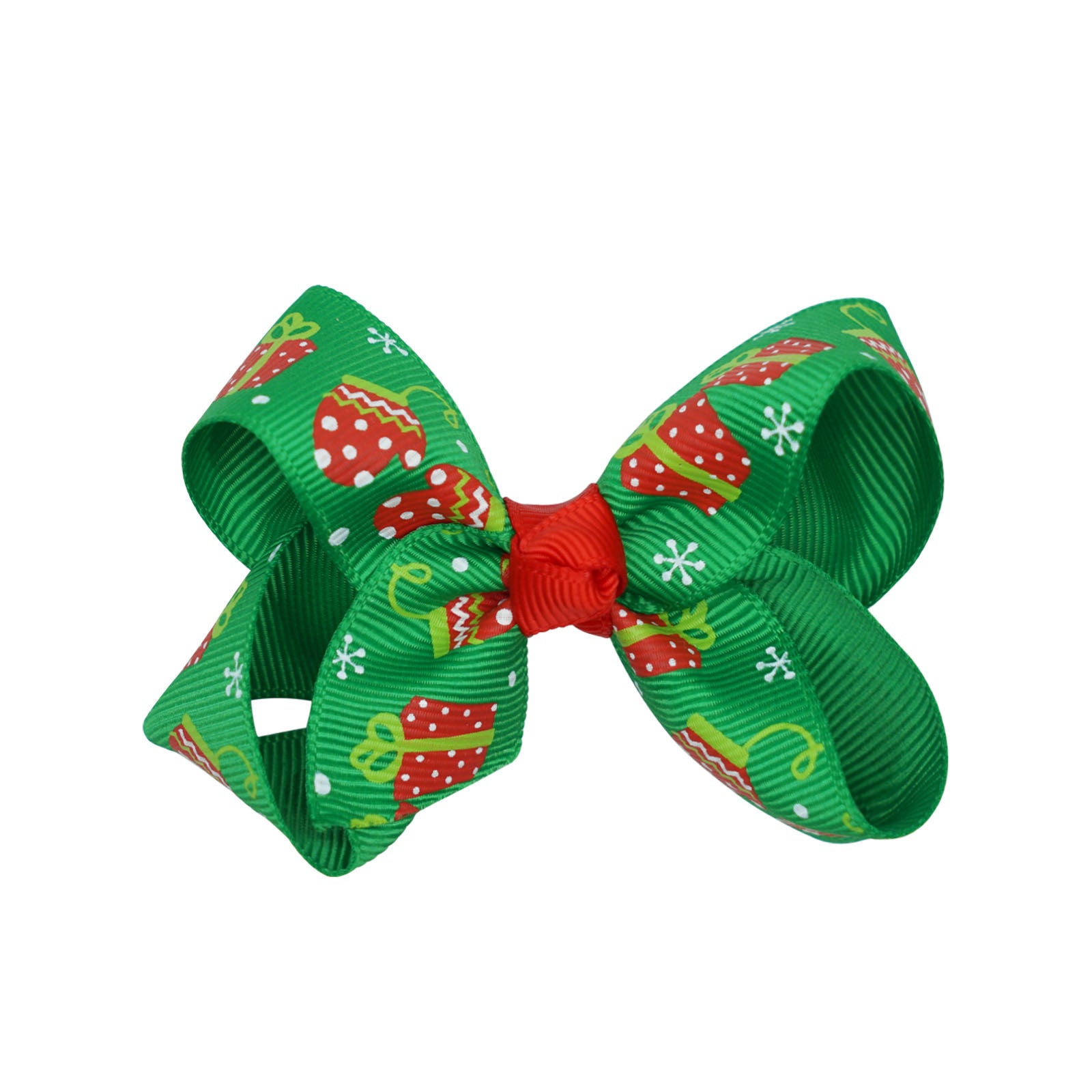 Santa Claus Printed Bow Barrettes European And American