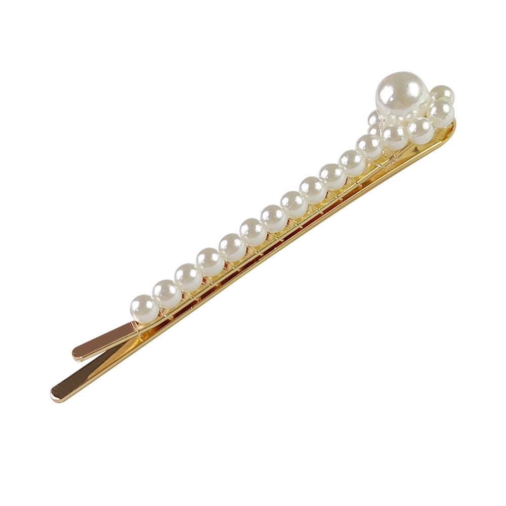 Popular Best Hair Accessories Pearl Barrettes Updo BB Clip Shredded Hairpin Fishing Thread Hand-woven Hair Clip Bang Side Clip