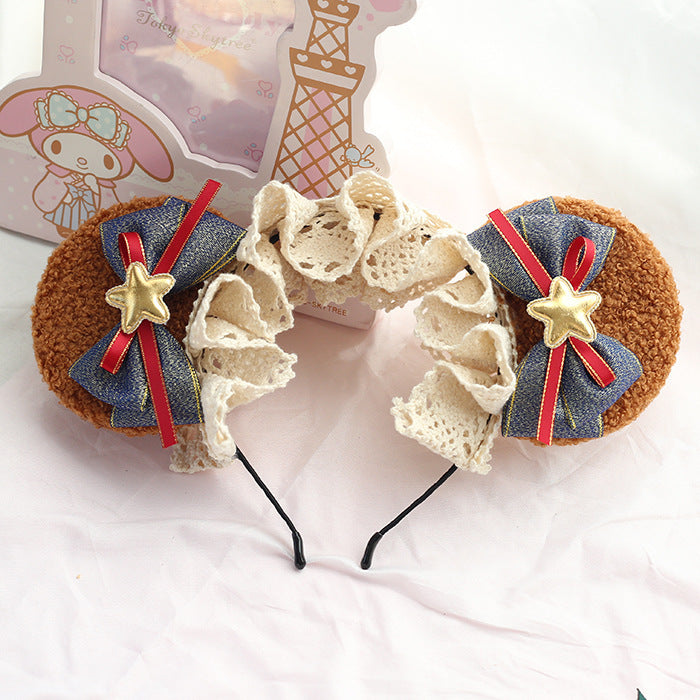 Women's Bear Ear Bow Barrettes