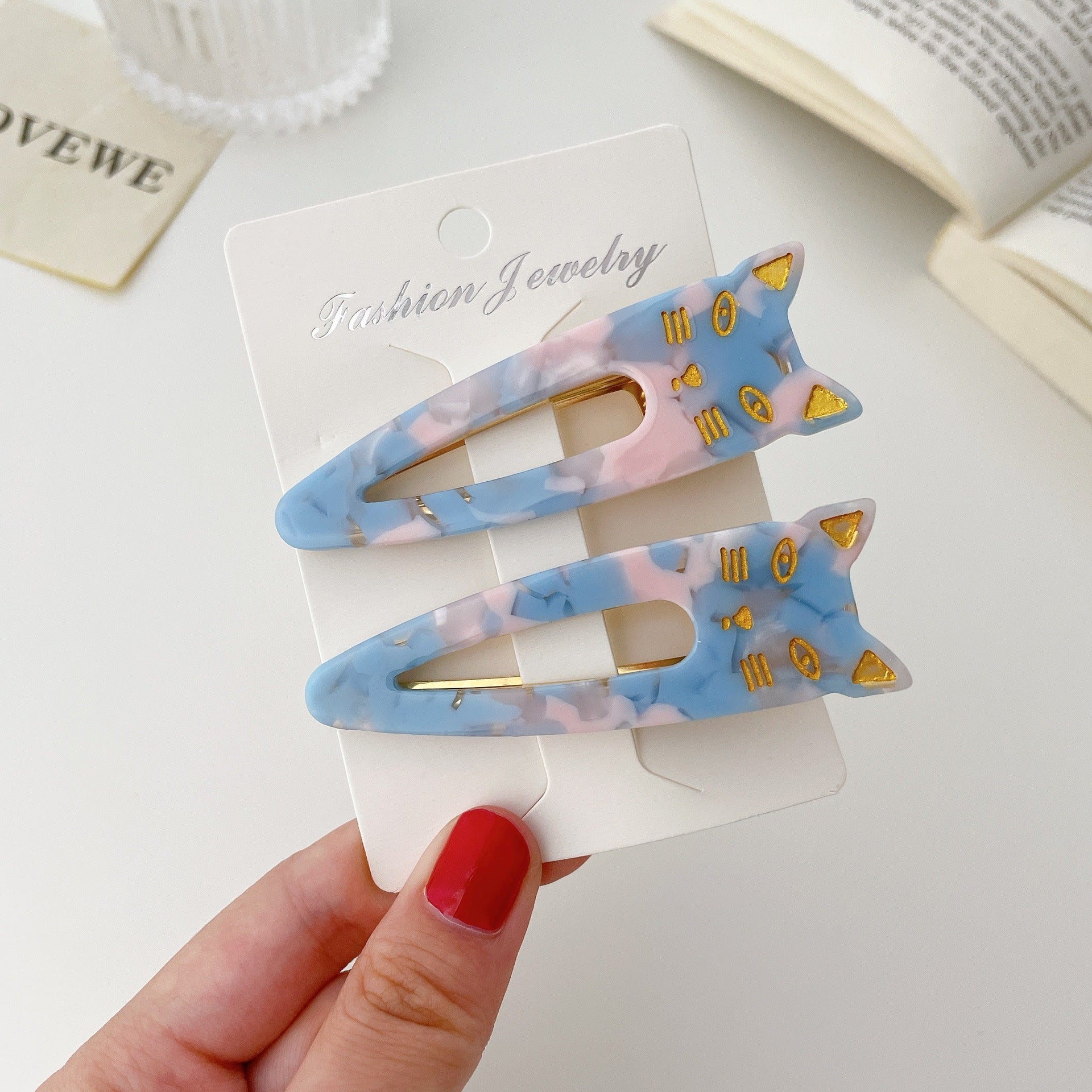 Women's Acetate Plate Bangs Hair Clip