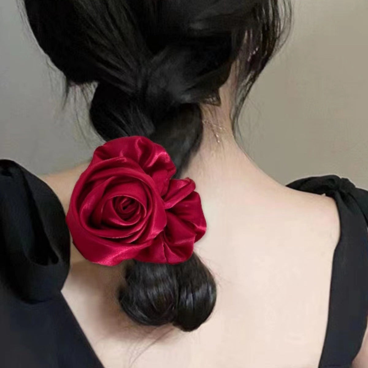 Best Bun Ponytail Advanced Sense Flower Hair Rope Rubber Band Headdress
