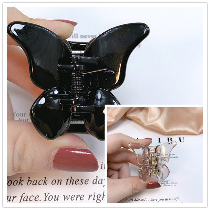 Transparent Butterfly Catch Clip Hair Catch Bangs Clip Hairpin Little Fairy Forest Hair