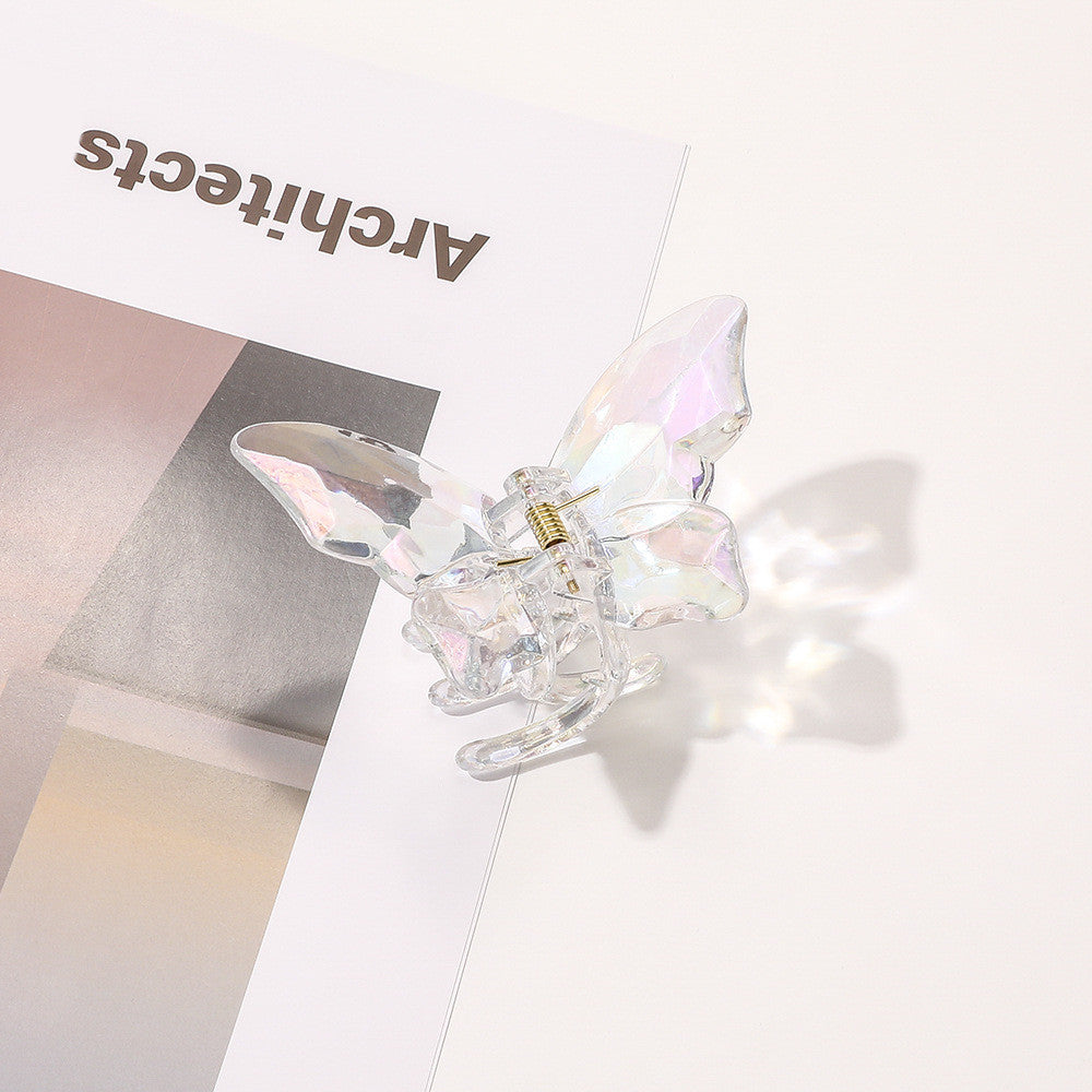 Women's Fashion Transparent Butterfly Barrettes