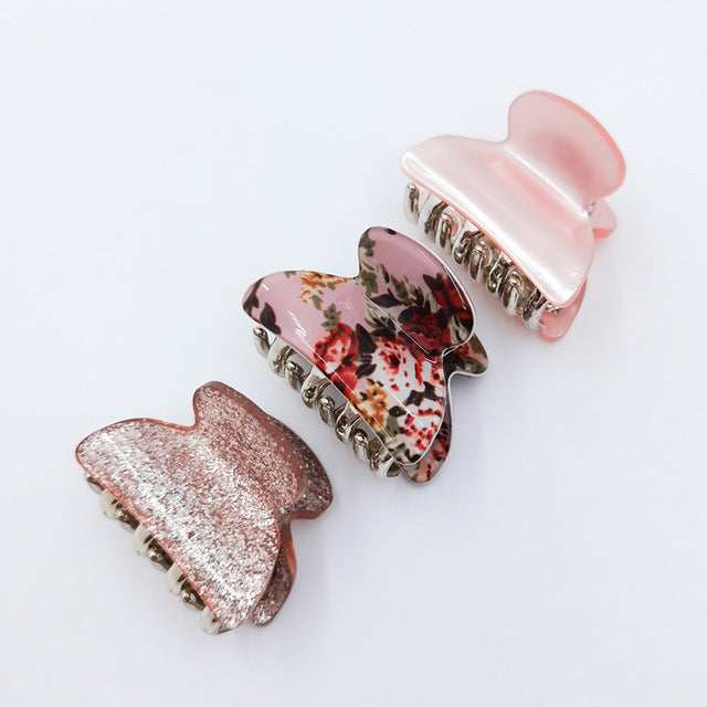 Women's Fashion Personalized Acrylic Printing Barrettes