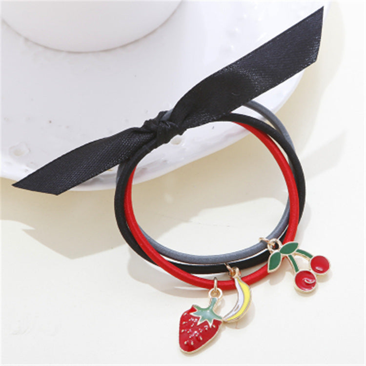 Rubber Band  Ring Fruit Punk Sen Female Tie Hair Hair Rope Female