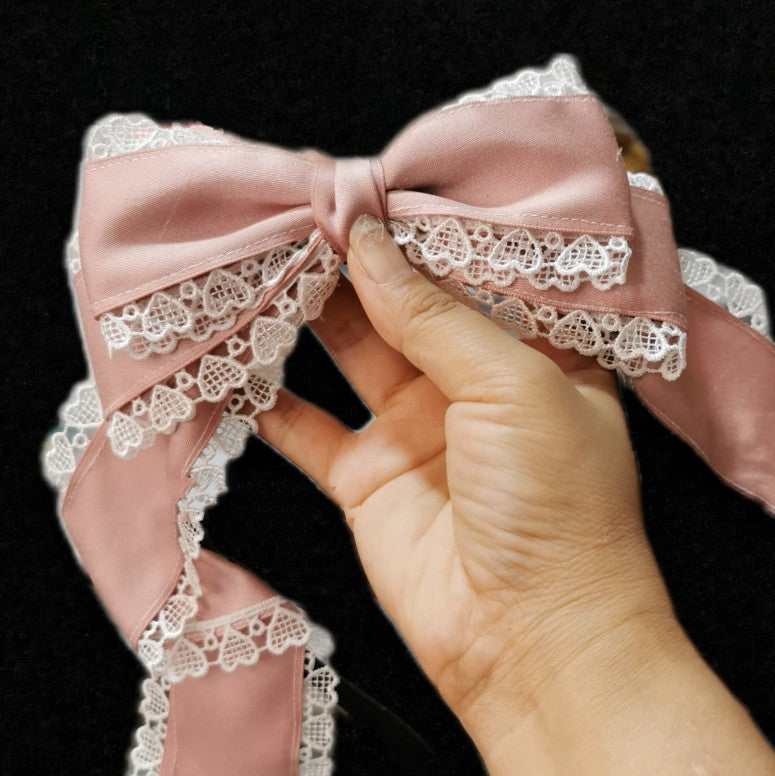 Versatile Lolita Lace Bow Hairband Hair Clip