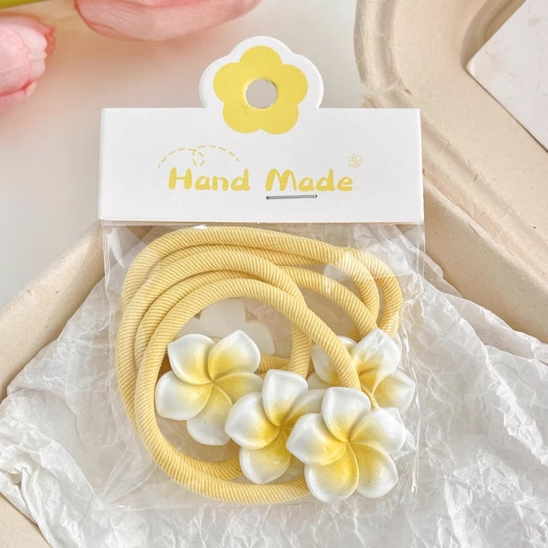 Plumeria Rubra Barrettes Female Side Cute
