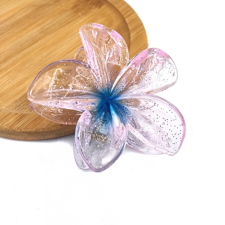 Bauhinia Egg Flower Barrettes Back Head Updo