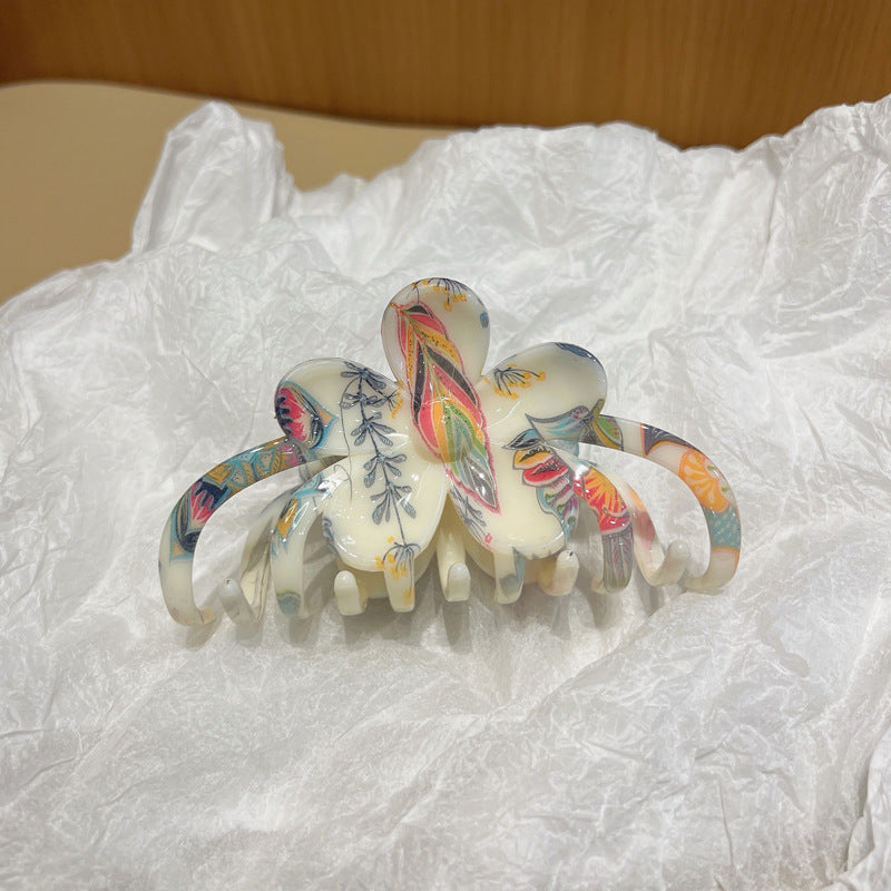 Watermark Flower Barrettes Large Women's Headdress