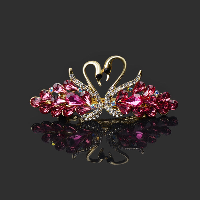 Best Small Fashion Double Swan Women's Hair Clip