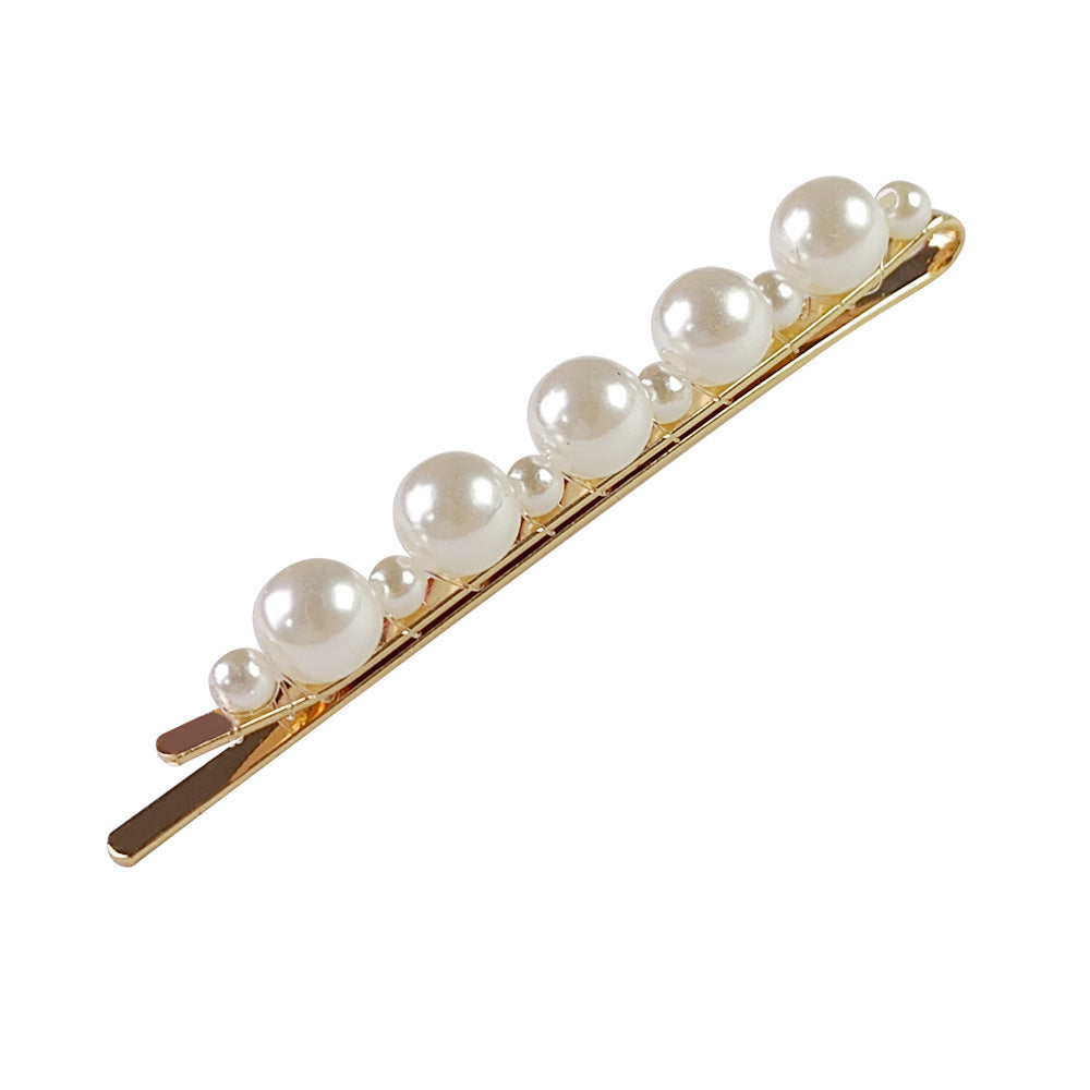 Popular Best Hair Accessories Pearl Barrettes Updo BB Clip Shredded Hairpin Fishing Thread Hand-woven Hair Clip Bang Side Clip