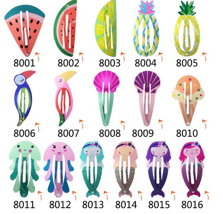 Cute Printed Animal Hair Clip Headwear