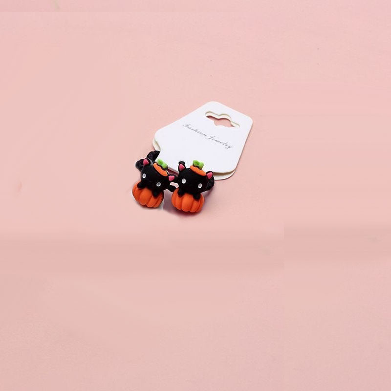 Cute Halloween Pumpkin Ghost Children's Hair Ring