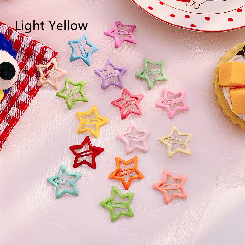 Candy Coloured Drip Stick Star Hair Clip