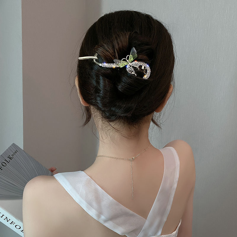 Best Women's Fashion Full Diamond Butterfly Hair Clip BB Clips