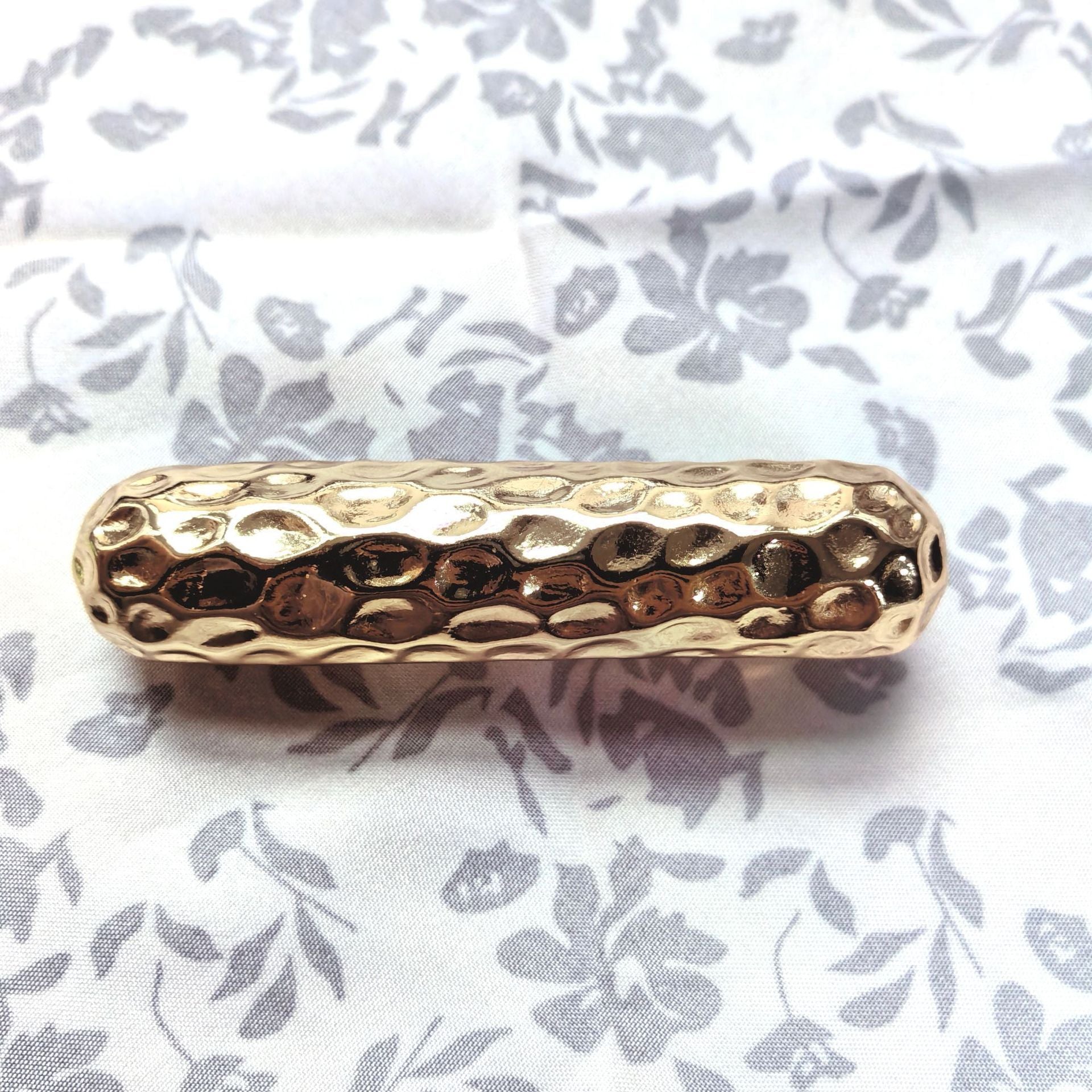 Minimalist Alloy Ring Semi-curved Hair Ring Online Influencer Head String High-end Leather Case Hair Rope