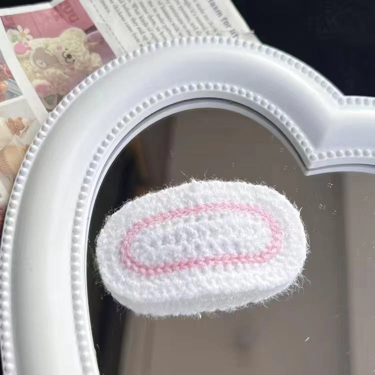 Versatile Knitted Yarn Sweet Flower Hair Clip