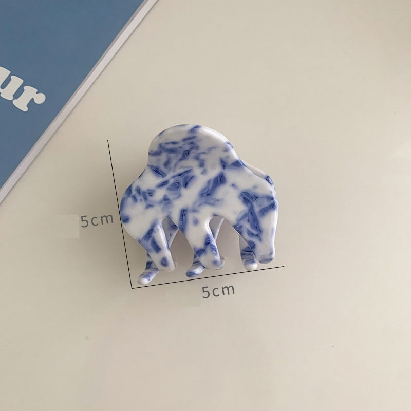 Acetate Plate Catch Clip Back Head Dish Hair Claws
