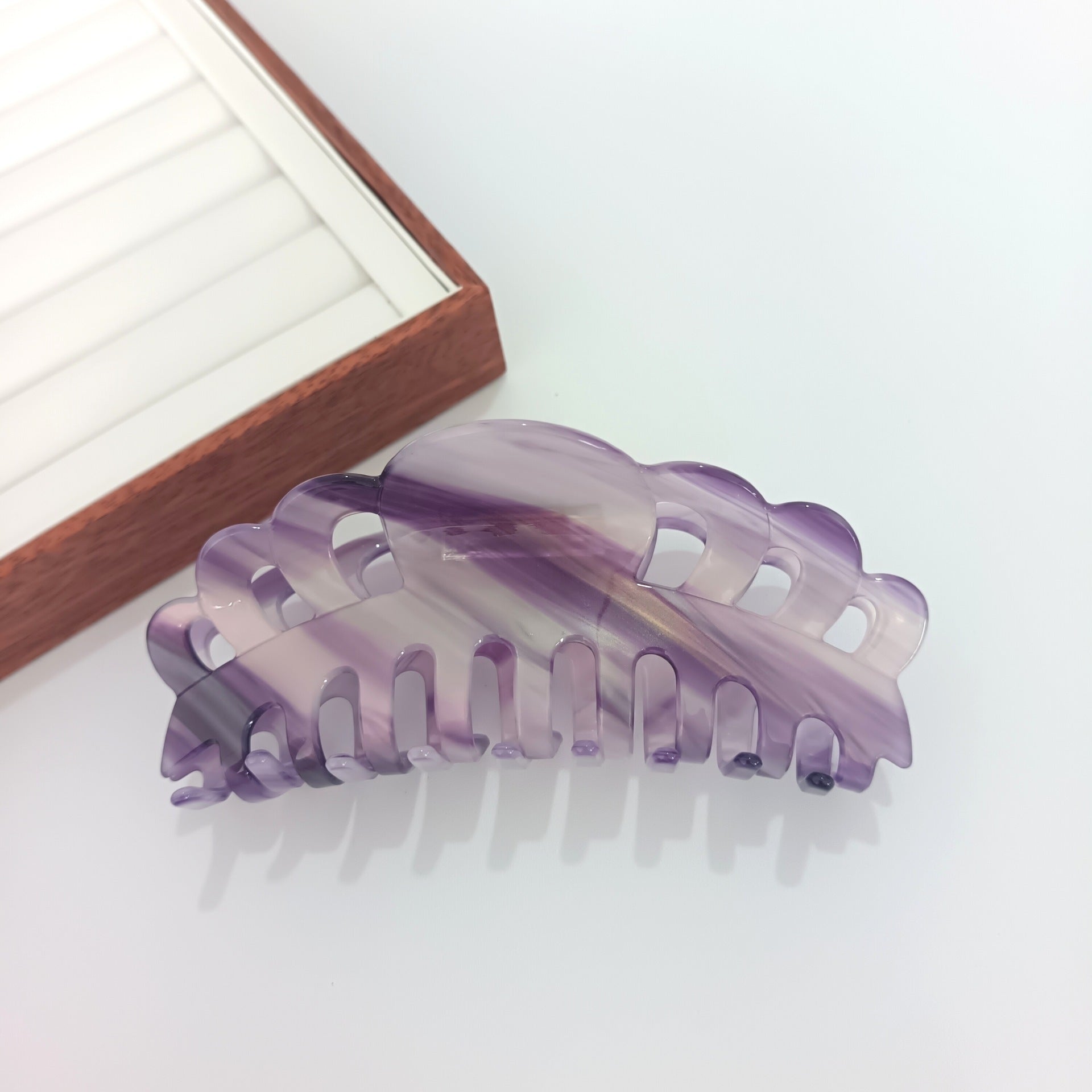 Fashion Oversized Crown Acetate 14cm Barrettes