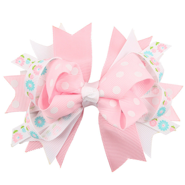 Fashion Simple Children's Colorful Bow Hair Clip