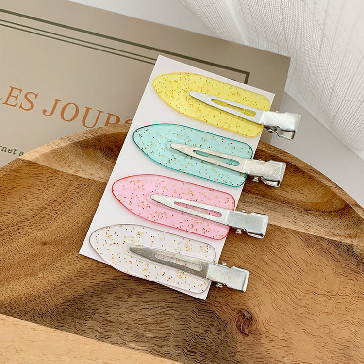 Popular Best Small Leaf Duckbill Clip DIY Seamless Hair Clip Handmade Material