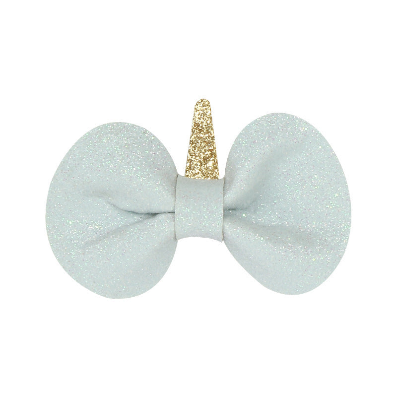 Children's Glitter Bow Star Decorative Hair Clip