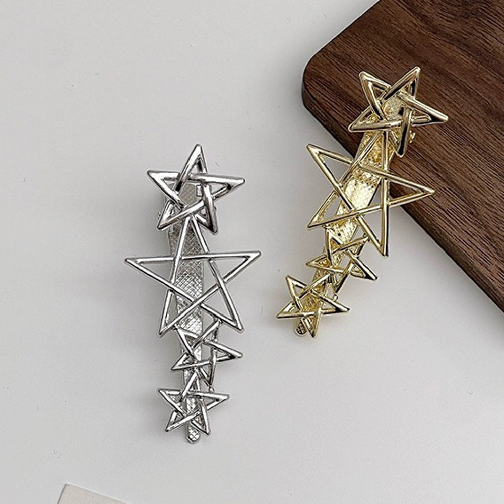 Metal Cold Barrettes Korean Style Piggy Side Clip Alloy Five-pointed Star