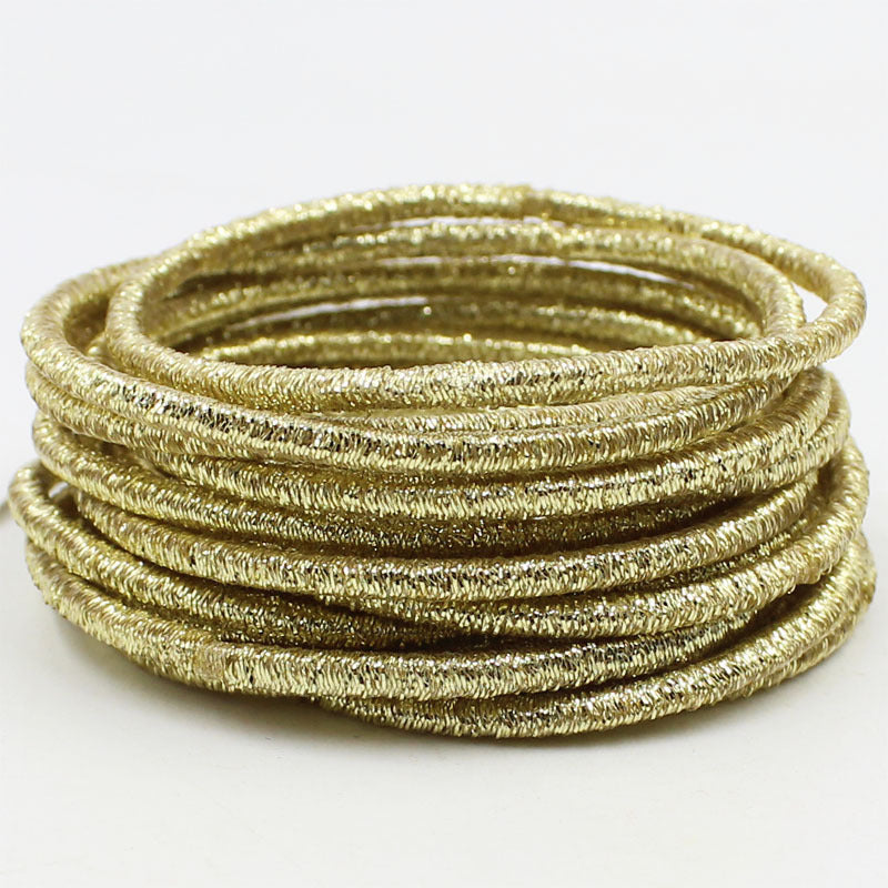 Fine Gold Silver Shiny Hair Ring Product Hang Rope Accessories Headdress