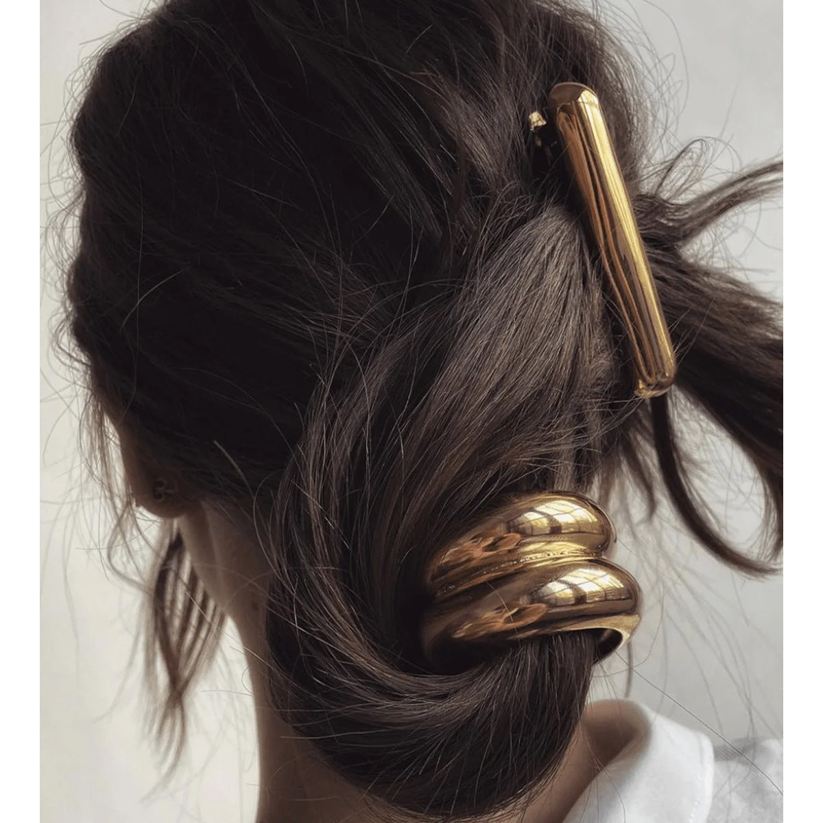 Best Personalized Glossy Elastic Hair Ring Female Geometry