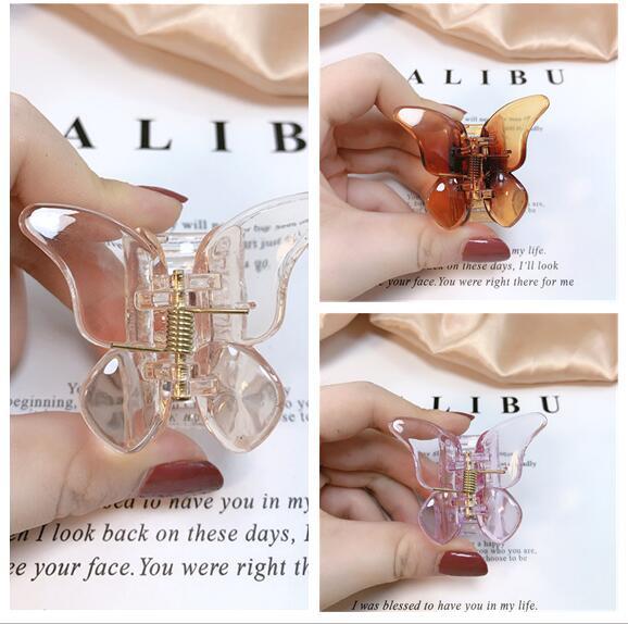 Transparent Butterfly Catch Clip Hair Catch Bangs Clip Hairpin Little Fairy Forest Hair