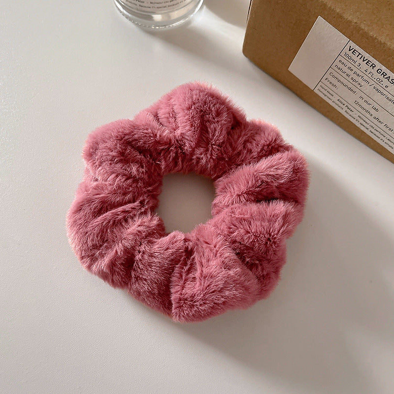 Cute Plush Intestine Hair Ring  Scrunchies  Girls' Hair Accessories