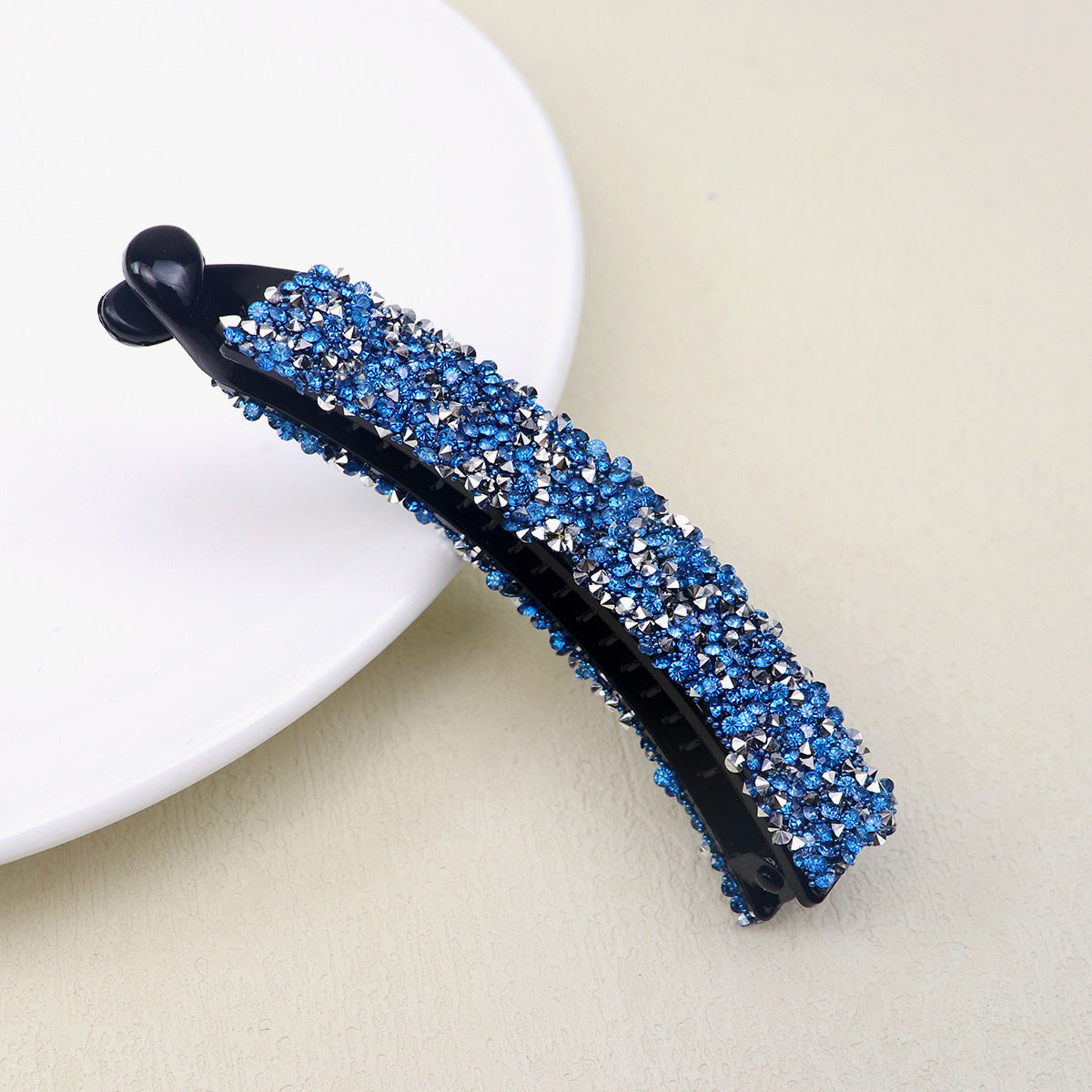 Diamond In The Debris 10cm Banana Clip Pearl Hair Bun