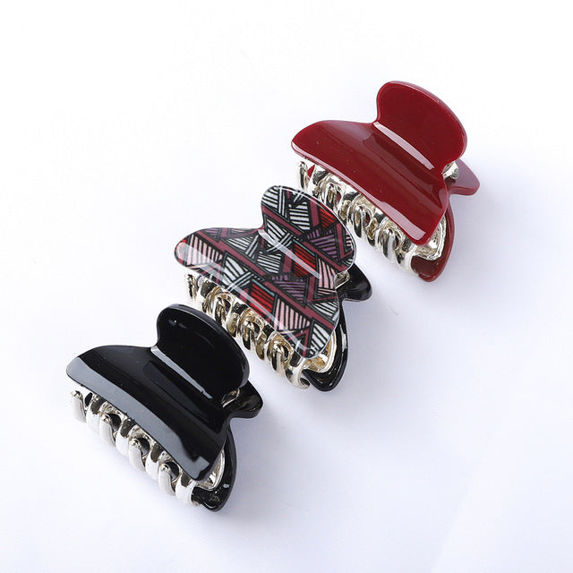 Women's Fashion Personalized Acrylic Printing Barrettes