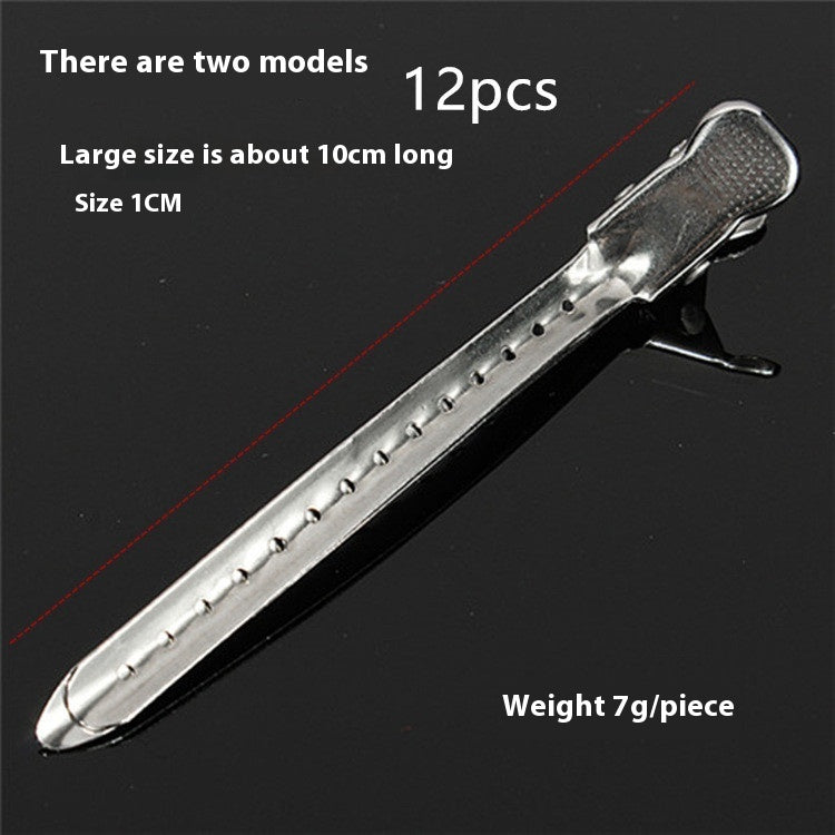 Barber Stainless Steel Long Mouth Steel Clip Hair Clip Studio Butterfly