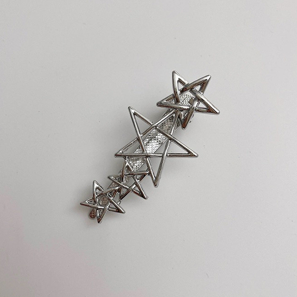 Metal Cold Barrettes Korean Style Piggy Side Clip Alloy Five-pointed Star