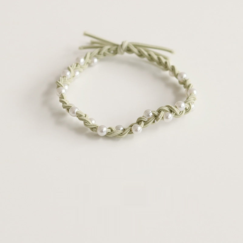 Hair Ring Handmade Pearl Bowknot Headband