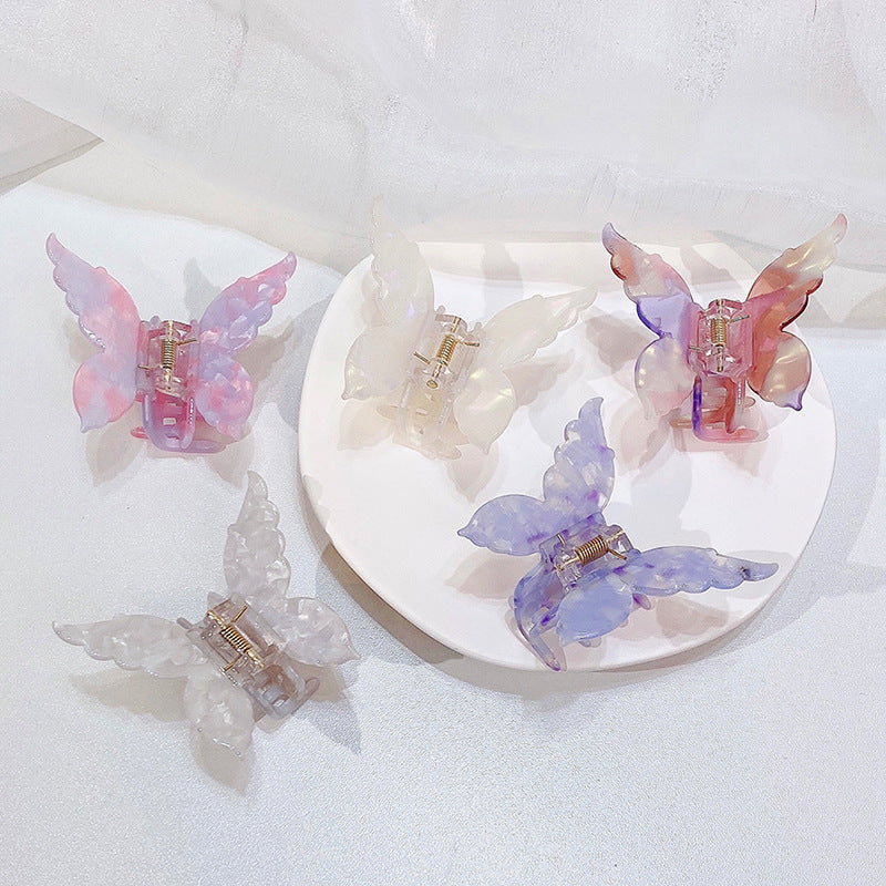 Acetic Acid Board Marble Pattern Hair Clip