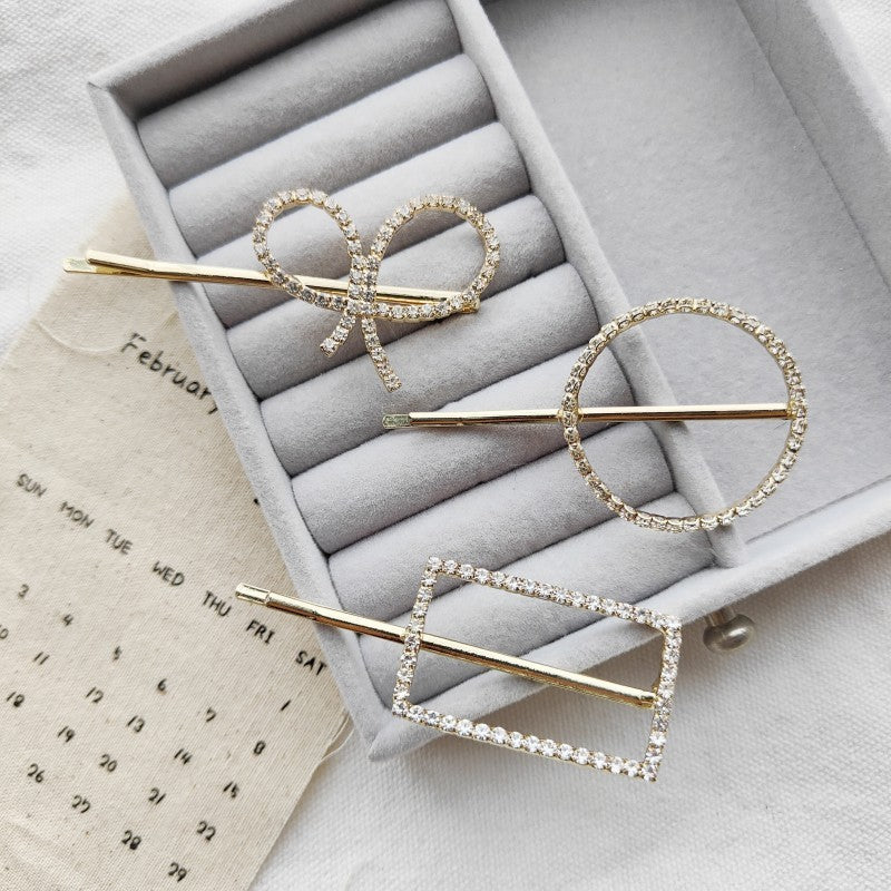 Rhinestone Butterfly Barrettes Temperament Fringe Bobby Pin