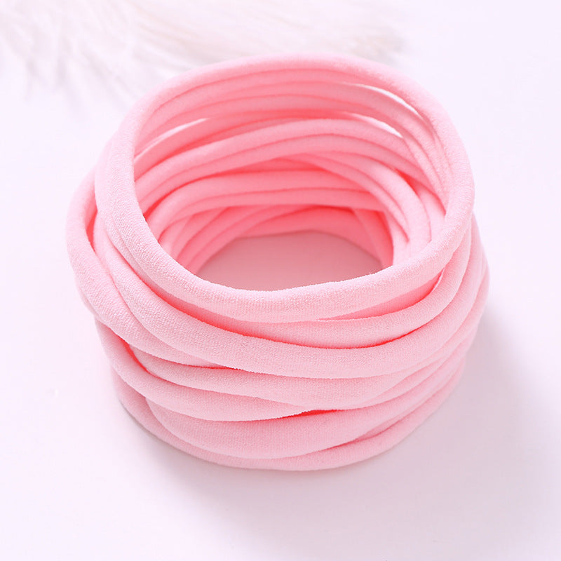 INS Seamless Nylon Fine Hair Band Children's Hair Ring Handmade DIY Baby Headband