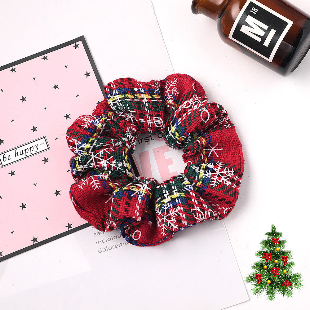 Christmas Large Intestine Ring High Sense Hair Ring Headdress