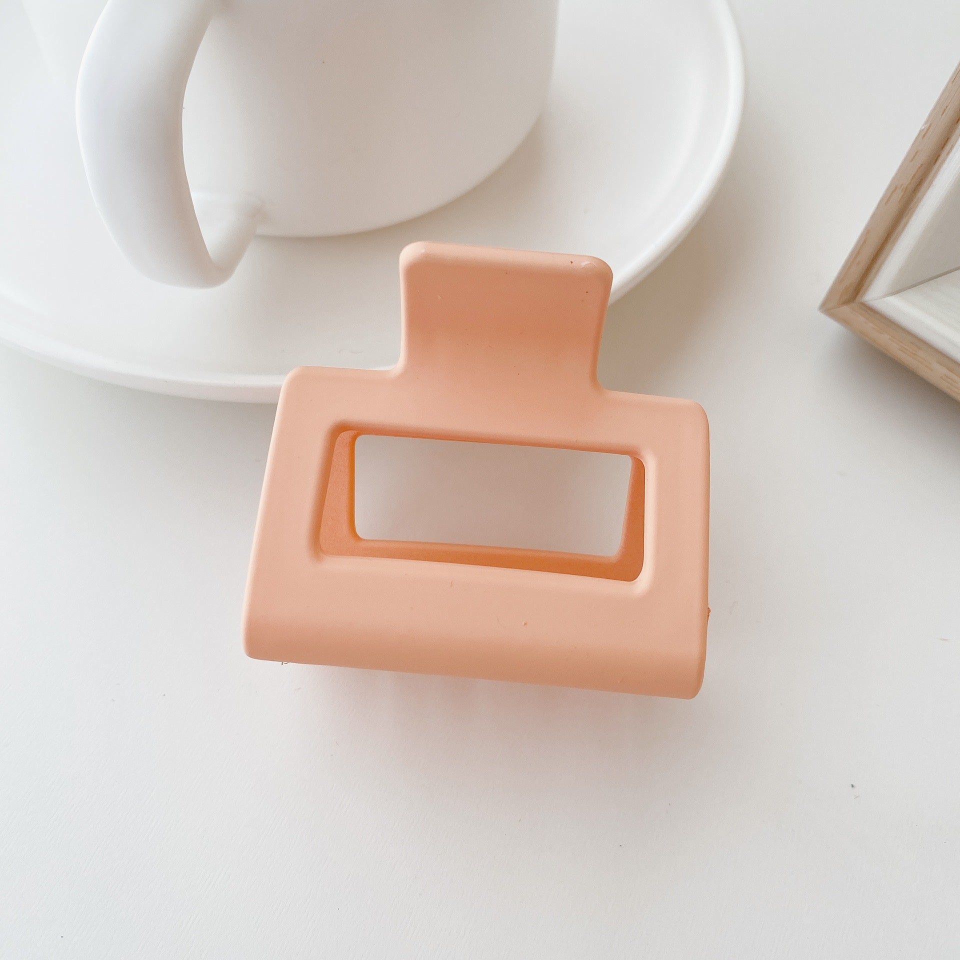 Hair Accessories Girl Hair Clip Frosted Style 5cm Square