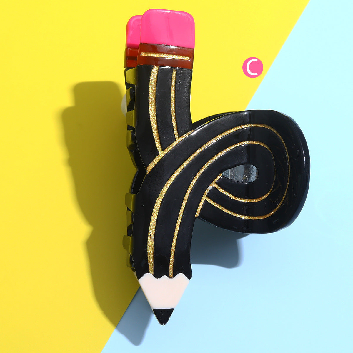 Pencil Twisted Versatile Personality Shark Clip Barrettes