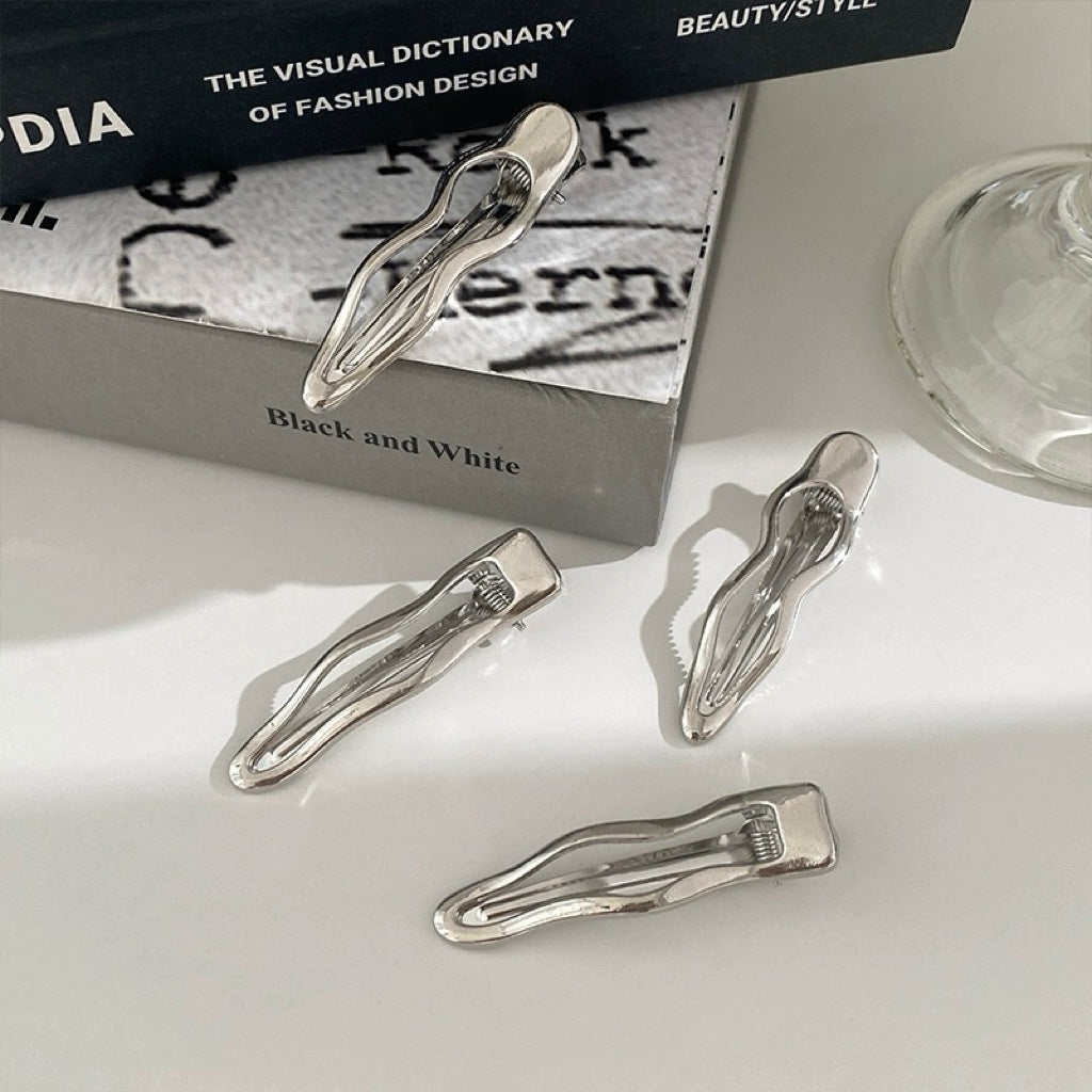 Best Bangs Duckbill Clip Hairclip Decoration Female Metal Wave Barrettes