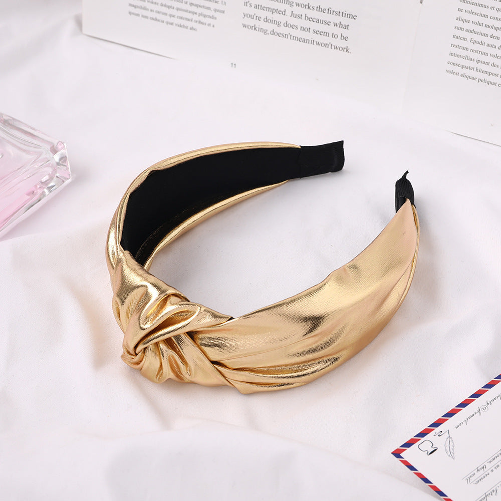 Solid Shampoo Hair Clip Knotted Hoop
