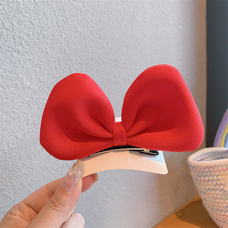 3D Ear Basic Big Bow Hair Clip