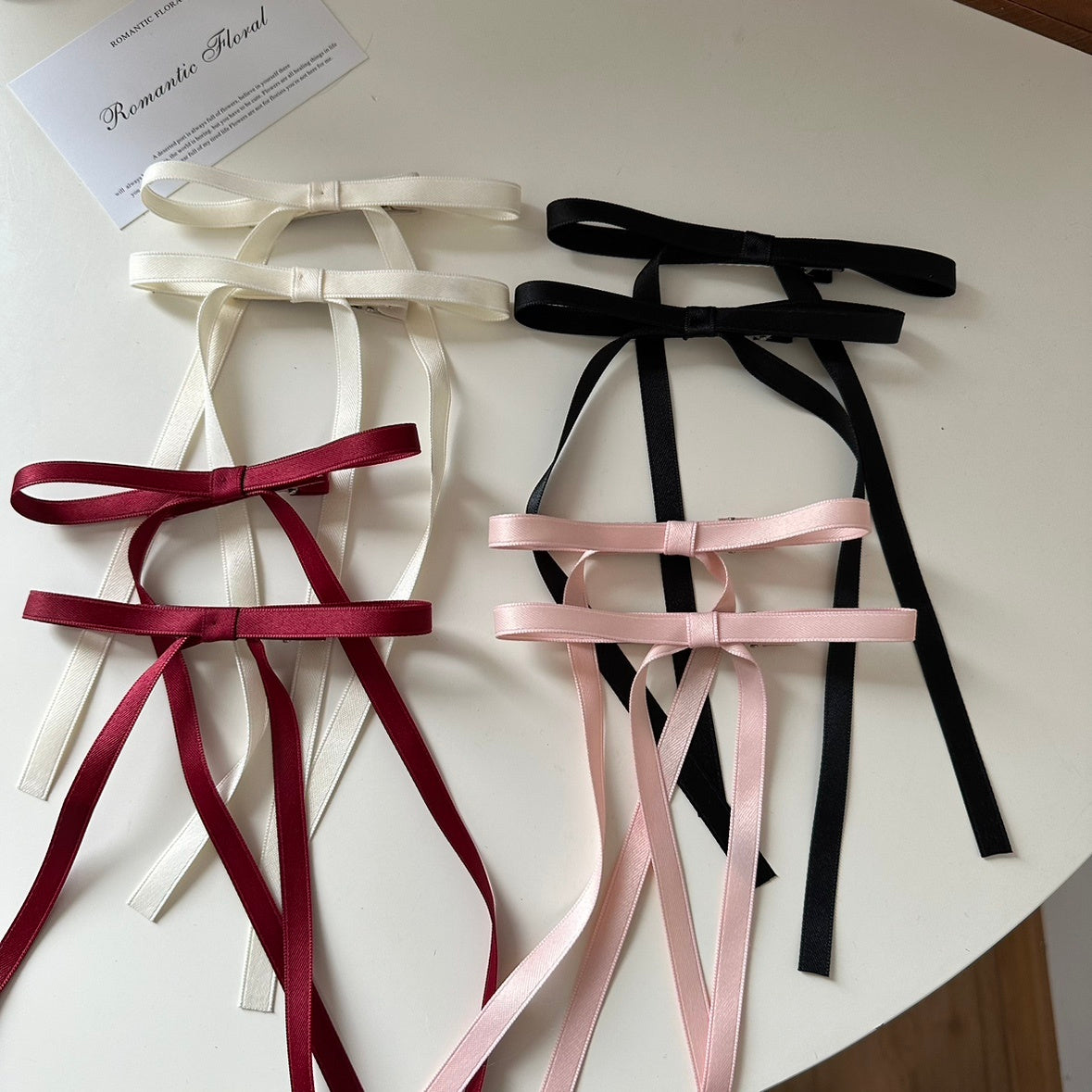 Bow Hair Clip Streamer Headpiece